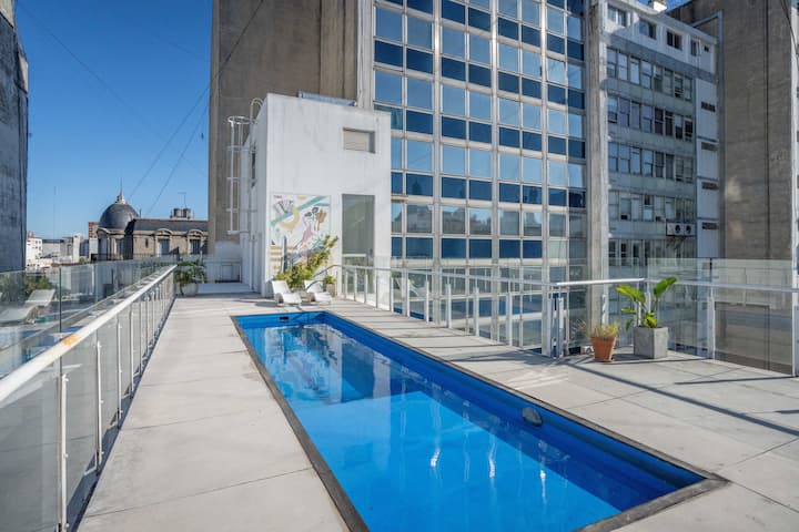 Foto del departamento Balcarce Apt Luminoso con Pileta y Co-Working Pax2 en Monserrat